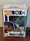 Ken Griffey Jr Signed Funko Pop MLB #24 Beckett Certified with Protector Case