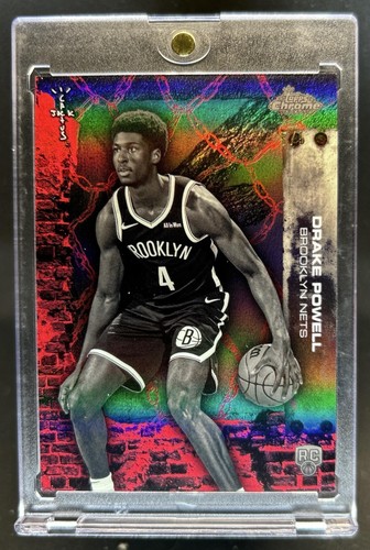 2025-26 Topps Chrome x Cactus Jack Drake Powell RC Red Refractor #/5 Nets