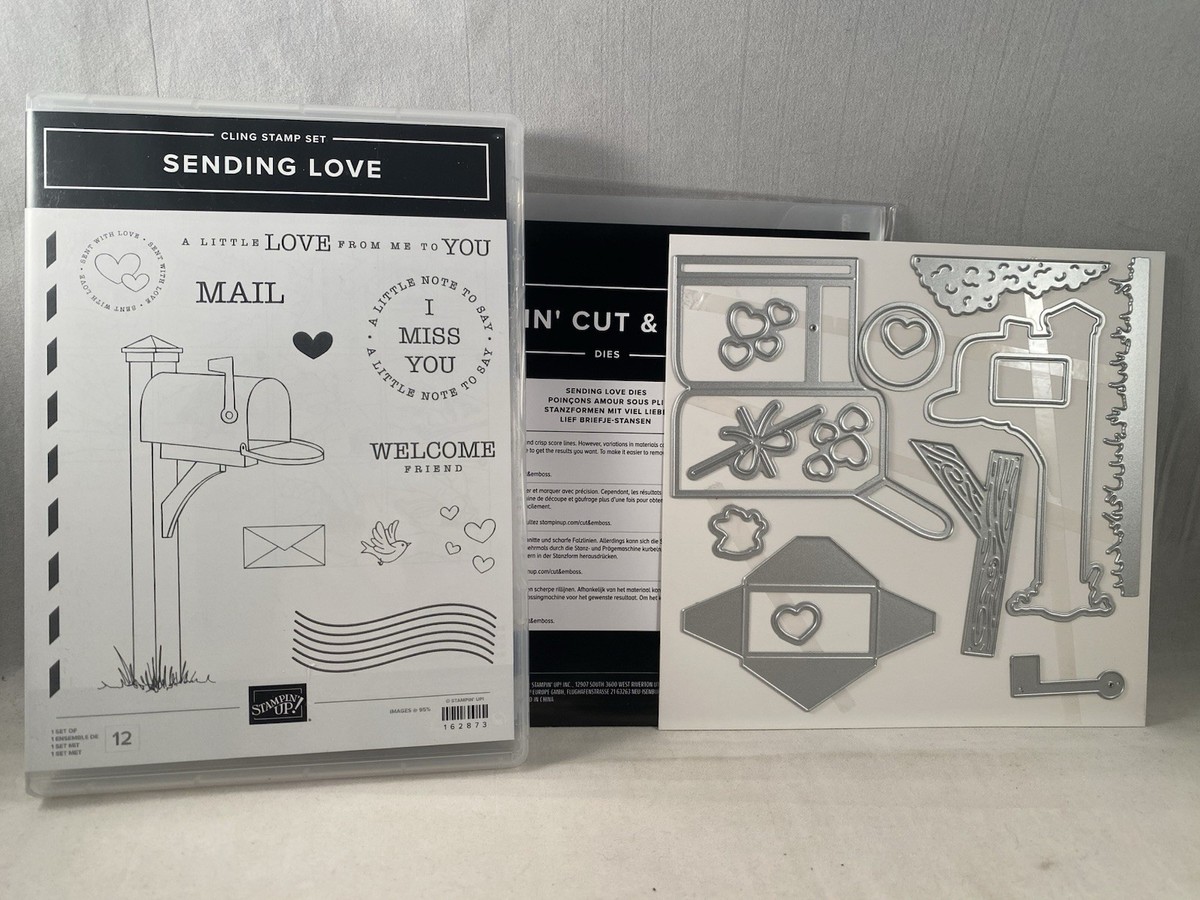 SENDING LOVE Stamp Set & Dies Stampin Up Mailbox Miss You Welcome