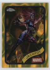 2025 Topps Chrome Marvel Comics Yellow Lava Refractor Jackpot #81 b3d