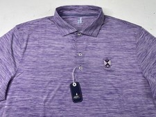 NWT johnnie-O Featherweight Performance Polo Huron Purple Mens Large