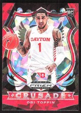 9655J 2020 Panini Prizm Draft Picks Collegiate #87 Obi Toppin Red Ice