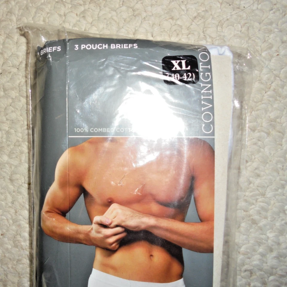 Vintage Covington Olor, Control de Contracción 2 Bolsas Calzoncillos 100% Algodón Peinado XL Foto 3 de 4
