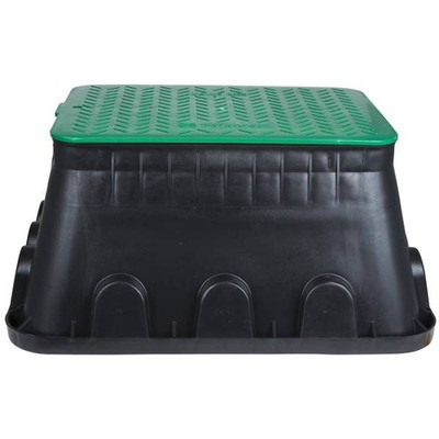 Heitronic 21042 Recessed Floor Outlet Black, Green