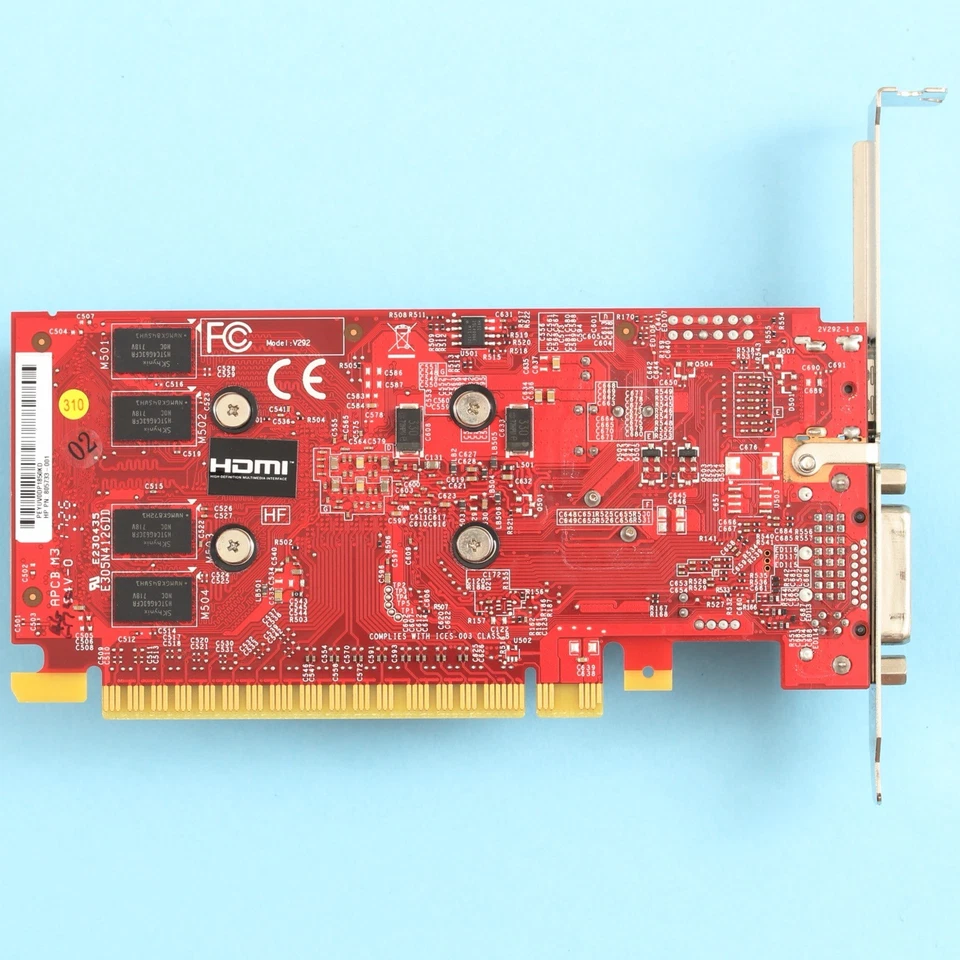 HP NVIDIA Geforce GT 730 4GB DDR3 PCI-e Video Graphics Card DVI/HDMI 805733-001 - Image 3 of 4