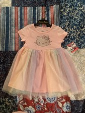 Hello Kitty Tutu Dress Girls 3T Balletcore Fairy Colorful Casual Party Tulle