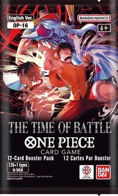 One Piece OP-16 The Time Of Battle Booster Pack ENGLISH New Factory Sealed