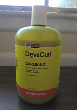 DevaCurl CurlBond Re-Coiling Mild Lather Cleanser Repair Damaged Hair 32 oz