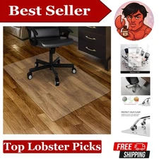 Durable 36" x 48" Clear Chair Mat - Safe Hard Floor Protector for Home & Office