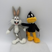 NEW Loony Tunes Bugs Bunny Daffy Duck Mini Bean Bags Plush w/tags 1999 - NOS