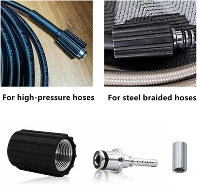 #ad High Pressure Washer Hose Repair Kit Hose Washers Insert Fittings Car Washer... $15.81
