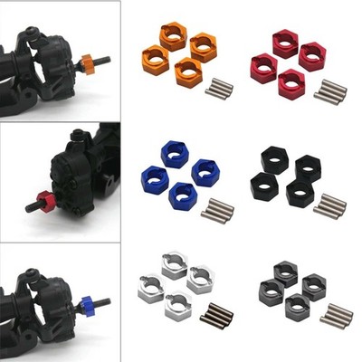 4Pcs Rad Hex Adapter RC Spurverbreiterungen Ersatzteile für FMS1/24 Fcx24