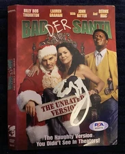 Billy Bob Thornton Signed Bad Santa DVD Cover COA JSA