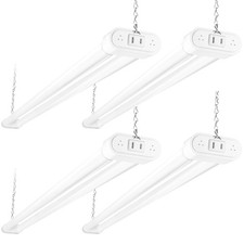4 Pack Linkable LED Shop Light 4FT 44W 300W Equivalent , 4600lm, 5000K Daylight