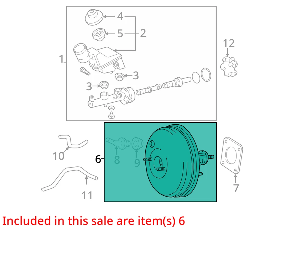 Toyota Matrix 2007 potenciador de freno OEM 103 k millas - LKQ371146823 Foto 4 de 4