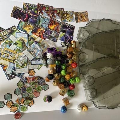 Bakugan Toys Figures & Cards Lot 35+ figures 50+ cards W Bakugan Battle Feild!!!
