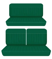 Fits 1963 Rambler Classic 660 sedan 4dr Front 50-50 top & Rear bench seat covers