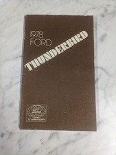Ford 1978 Thunderbird Owners Operators Manual Maintenance Information