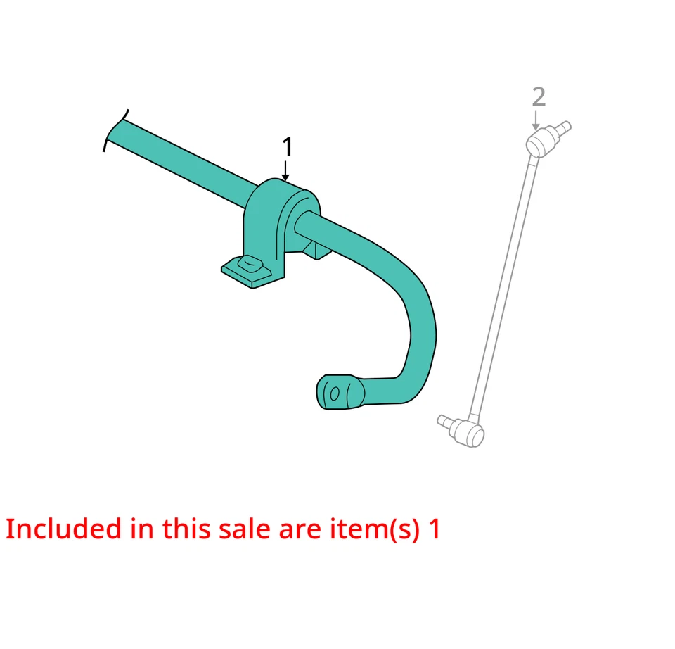 2013 Volkswagen Tiguan FWD Front Stabilizer Bar OEM 101K Miles - LKQ432414743 - Image 4 of 4