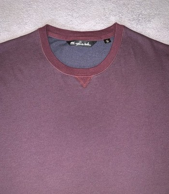 Travis Mathew Sweater Mens XXL Maroon Burgundy Crewneck Pullover Lightweight