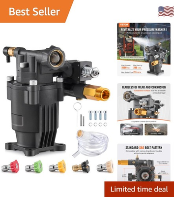 #ad #ad Pressure Washer Pump 3 4quot; Shaft Horizontal 3500 PSI 2.5GPM Replacement Po... $127.95