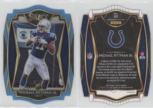 2020 Select Premier Level Light Blue Prizm Die-Cut Michael Pittman Jr Rookie RC