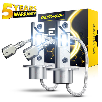 H3 LED Fog Light Bulb Conversion Kit 6500K Bright Canbus Super White High Power