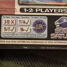 VINTAGE 1996 SEGA SATURN STREET FIGHTER ALPHA WARRIORS DREAMS GAME PAL & SECAM