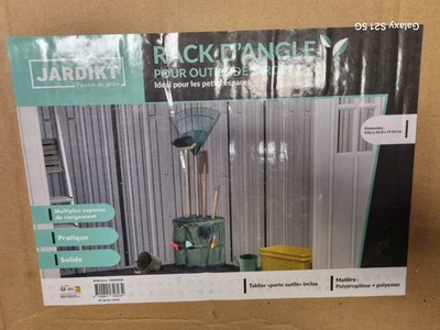 JARDIKT 20040028 Rack d'angle pour outils de jardin *NEUF* - Photo 1/4