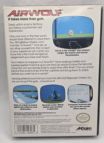 Airwolf NES Nintendo 1989 gioco con scatola no manuale testato cartuccia autentica