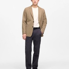 NWT Madewell Unstructured Three-Button Blazer in Cotton Blend S