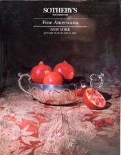 Sotheby's - Fine Americana January 28-31, 1993 w/ Results Auction Catalog