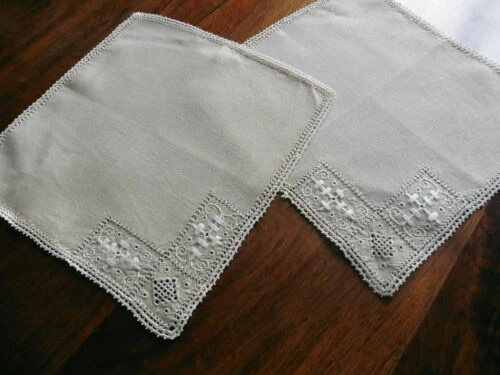 Textiles anciens Art déco serviettes en lin