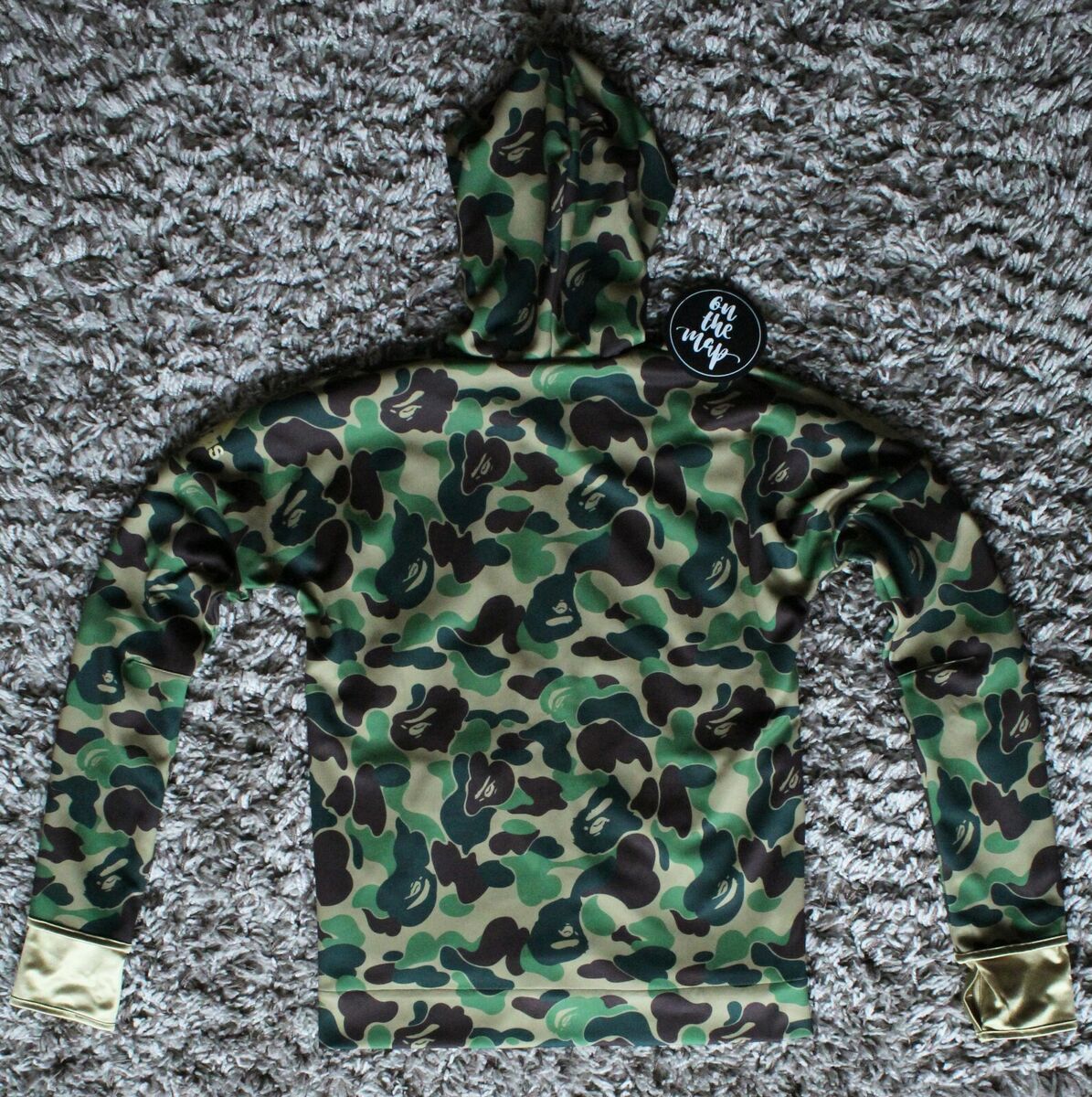 Adidas x Bape Superbowl SB Shark Green Camo Hoodie Size M Adidas x Bape Superbowl SB Shark Green Camo Hoodie Size M