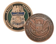 Challenge Coin: Border Patrol (Ships from CO, USA)