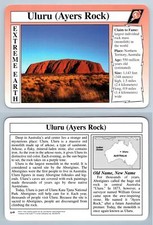 Uluru (Ayers Rock) #A.9 - Extreme Earth - Treasures Of The Earth Grolier Card