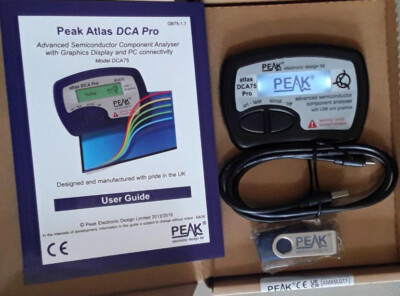Peak DCA75 Pro Latest Advanced Semiconductor Analyzer w Curve Tracing Atlas New