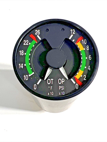 Piper Oil Pressure Oil Temperature Model 7775-1 Part NUMBER 159261-3.