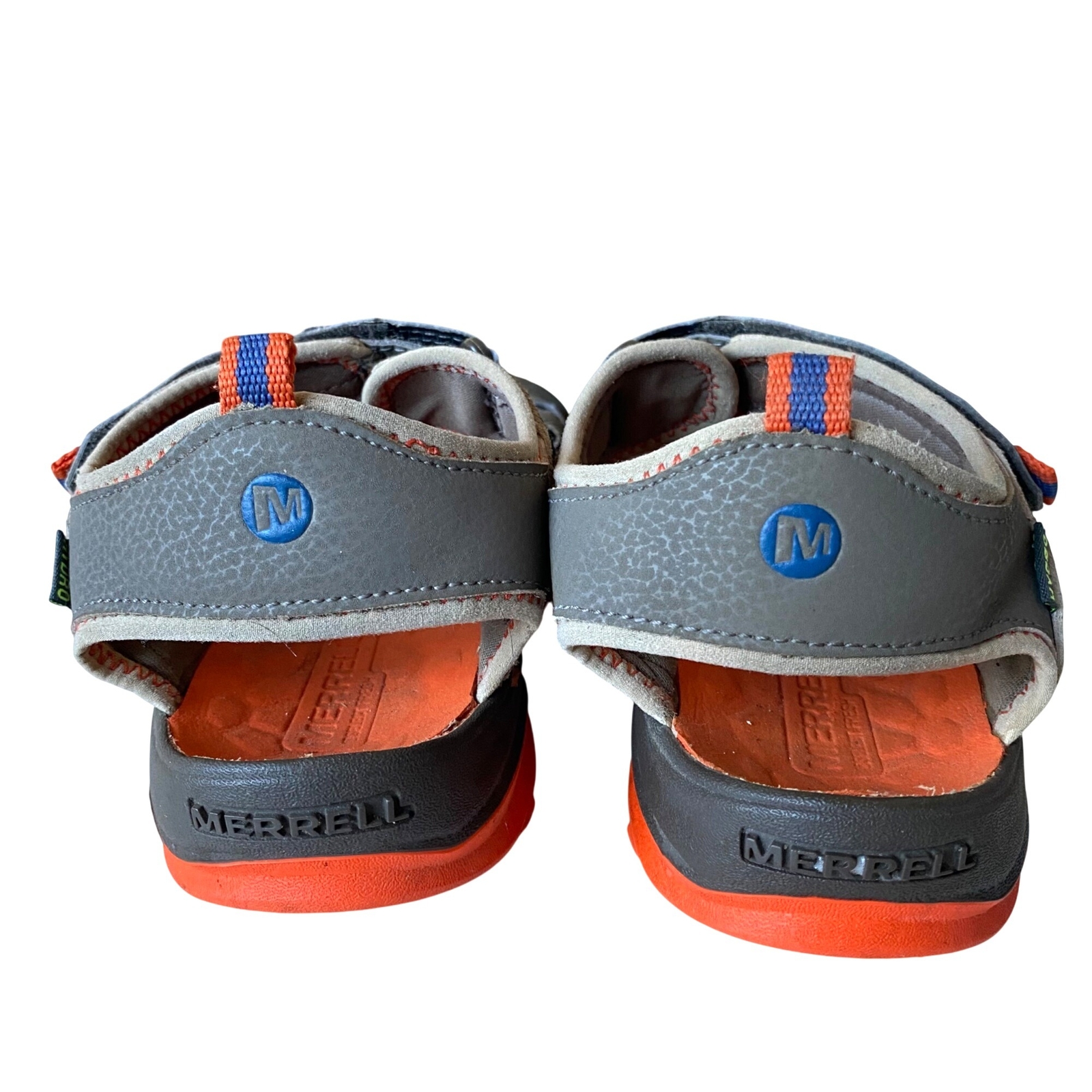 MERRELL Sandali Merrill Hydro Rapid Gunsmoke in pelle arancione ragazzo 7M sport acquatici escursionismo