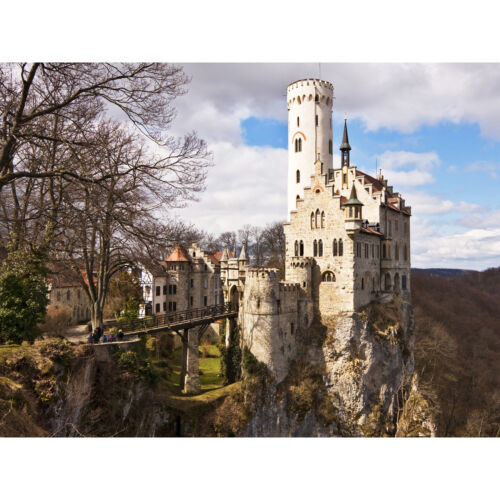 Photo de paysage château de Donald Lichtenstein Allemagne énorme affiche d'art mural impression - Photo 1 sur 5