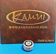 (1) Genuine M KAMUI BROWN CLEAR Pool Cue Tip ( MEDIUM ) - w/ serial number