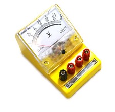 Eisco Labs Moving Coil Meters DC, Voltmeter 0-3V, 0-15V, 0-30V (Triple)