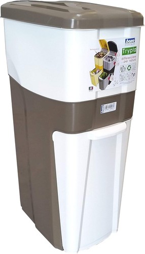 BAMA TRYPLA PATTUMIERA PER RACCOLTA DIFFERENZIATA TORTORA 28 X 39 X 70 CM - Foto 4 di 4