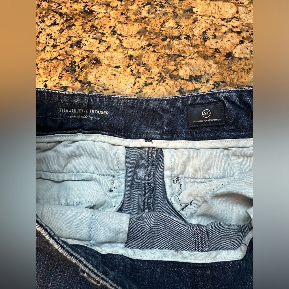 AG Adriano Goldschmied Anthropologie the Juliette wode leg crop trouser 29R thumbnail 11