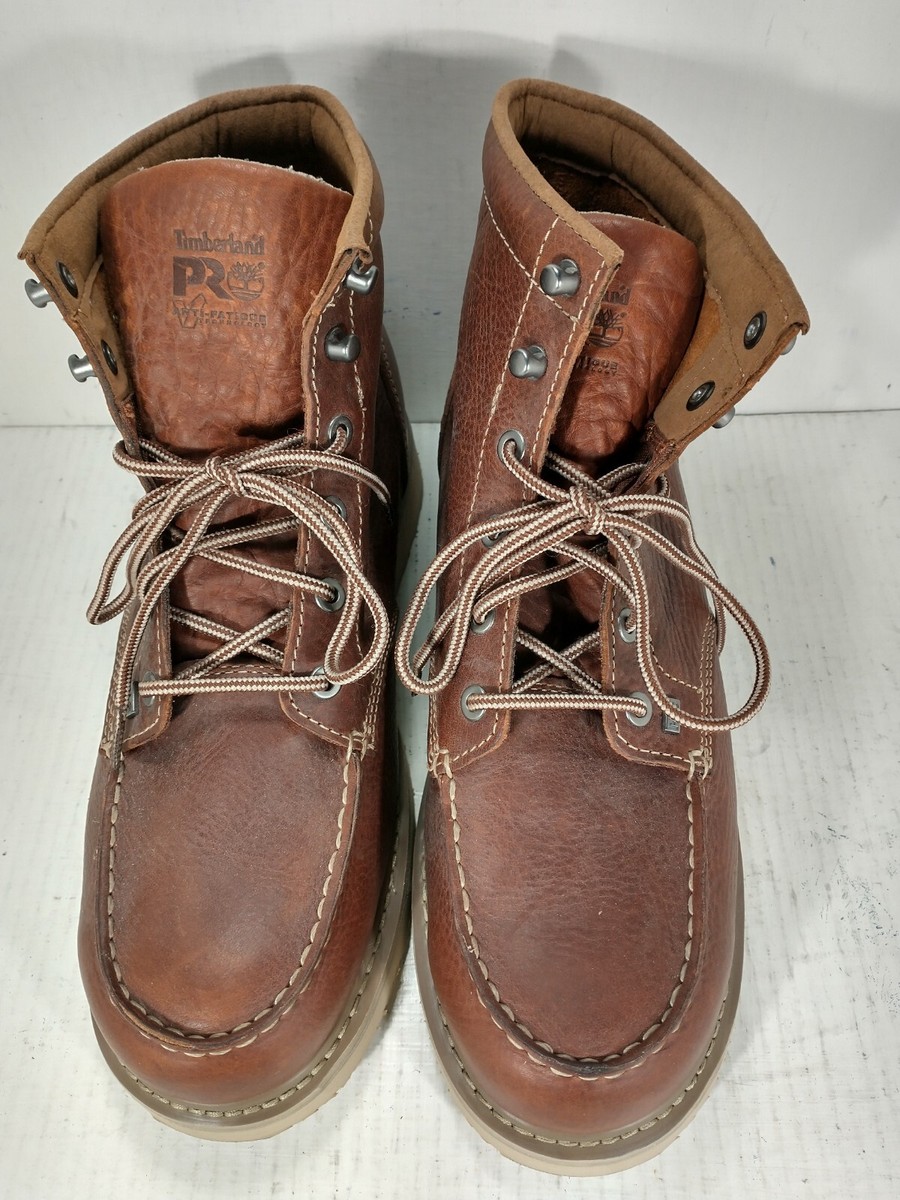 靴 Timberland Moc Toe BROWN Men's Timberland PRO Wedge 6