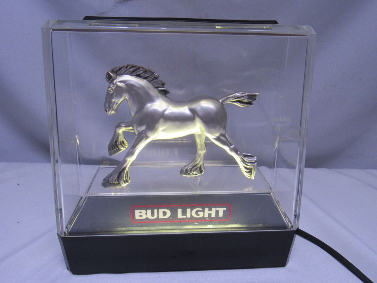 Vintage Budweiser Clydesdale Table Top Bar Light 801121 | eBay