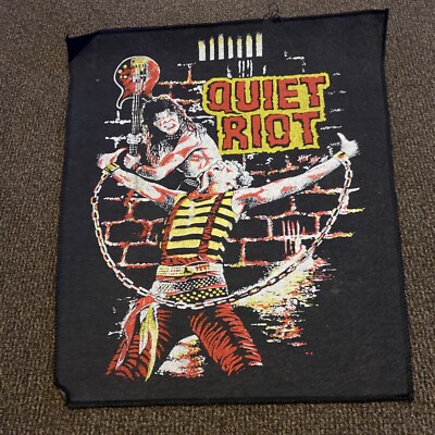 VTG Large 1980’s QUIET RIOT Woven Sew On Rock Patch | eBay