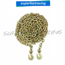 Flatbed  Truck Trailer 3/8" X 20' Tow Chain Safety Tie Down Binder Chain G70