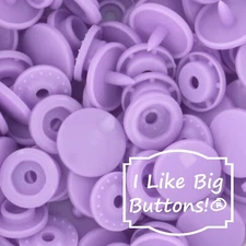 KAM Plastic Snaps: G129 Wisteria-Size 20/T5-No Sew Snap Buttons Crafts Purple