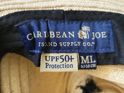 CARIBBEAN JOE Striped Beach Sun Hat UPF 50+ Size M/L | eBay display picture 1